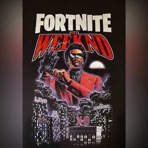 Official The Weeknd X Fortnite Tee 03 2023 Mens Shirt Size XL XO Rare